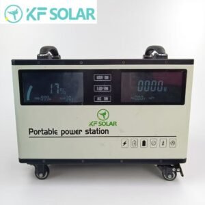 KF Solar 3KW Portable Power Station with High-Efficiency PERC Solar Panel, Suitable for Outdoor Adventures.