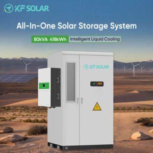 Commercial All-in-One Solar System 80kVA 418kWh Liquid-Cooled Outdoor Energy Storage Battery System.