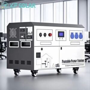 KF Solar 5000W Portable Power Station Pure Sine Wave Solar Generator with MPPT, for Home & Outdoor Use, Lithium Battery with EU/AU Plugs.