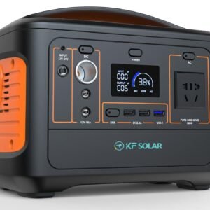 KF Solar 600W Pure Sine Wave MPPT Controller Battery Backup Inverter with RV Interface Solar Panel Power Supply, Suitable for Car Camping Scenarios.